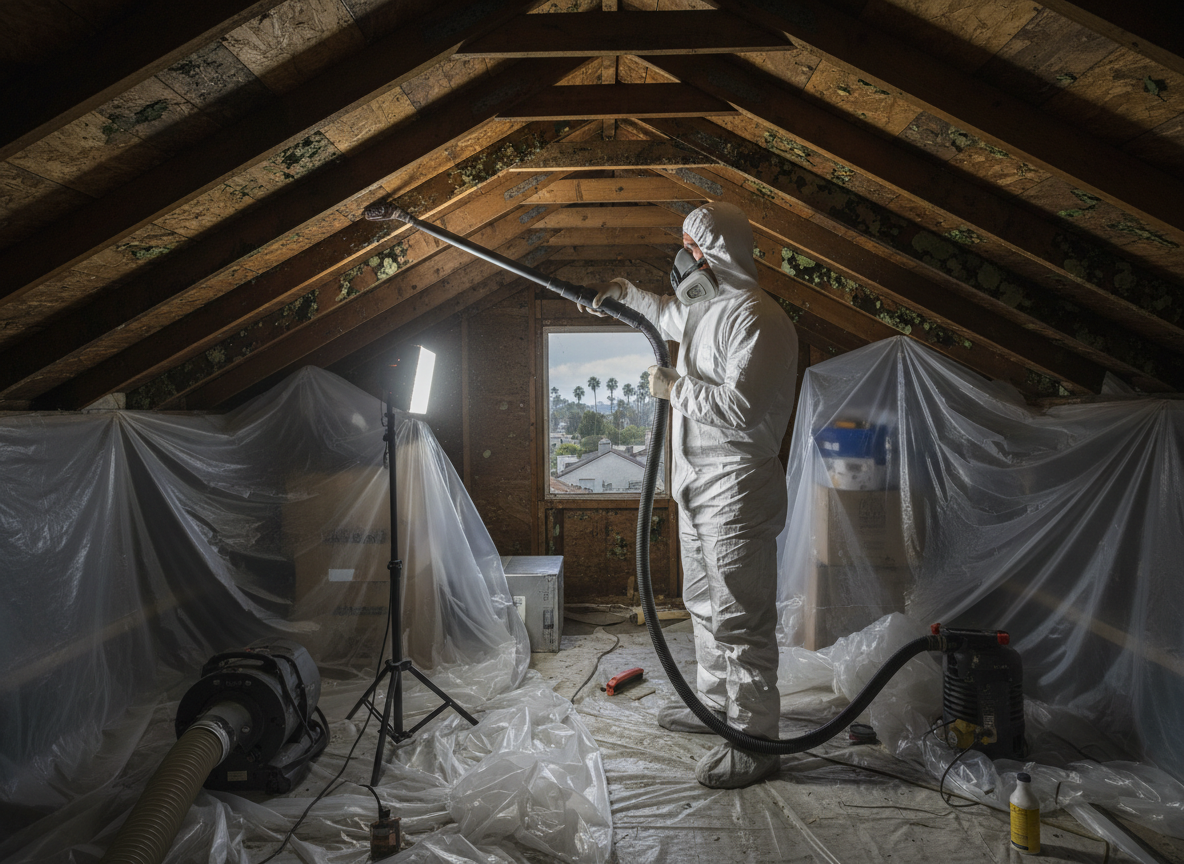 attic mold remediation in Marina Del Rey