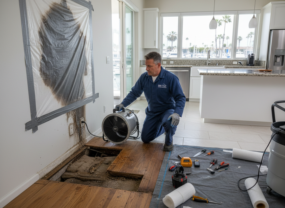 Kitchen water damage repair in Marina Del Rey