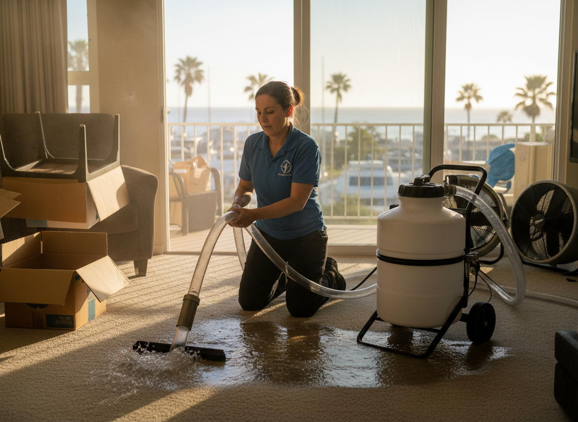 Rapid water extraction in Marina Del Rey