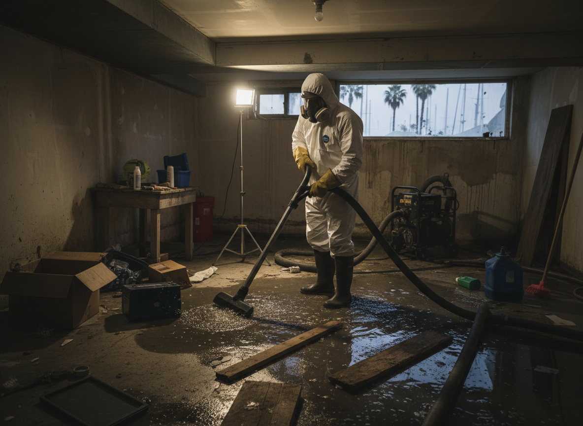 sewage cleanup in Marina Del Rey