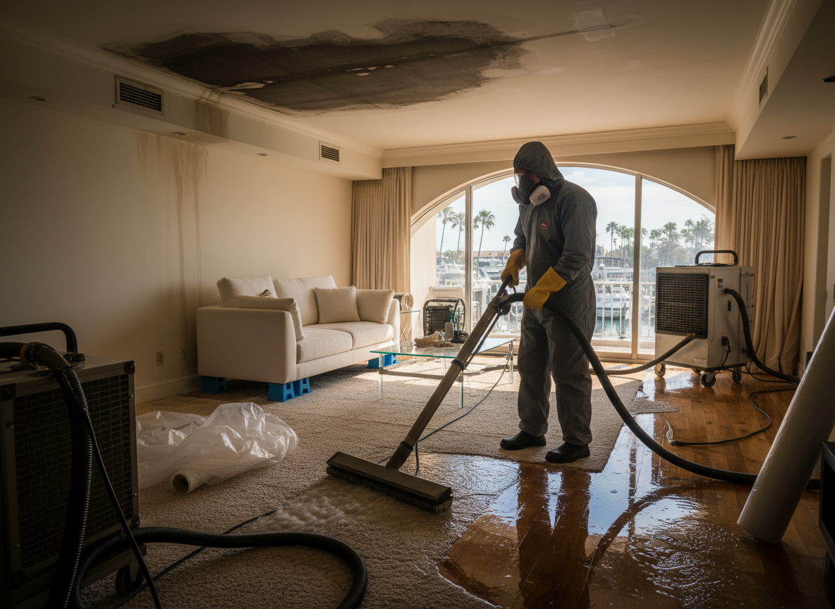 Water damage mitigation in Marina Del Rey