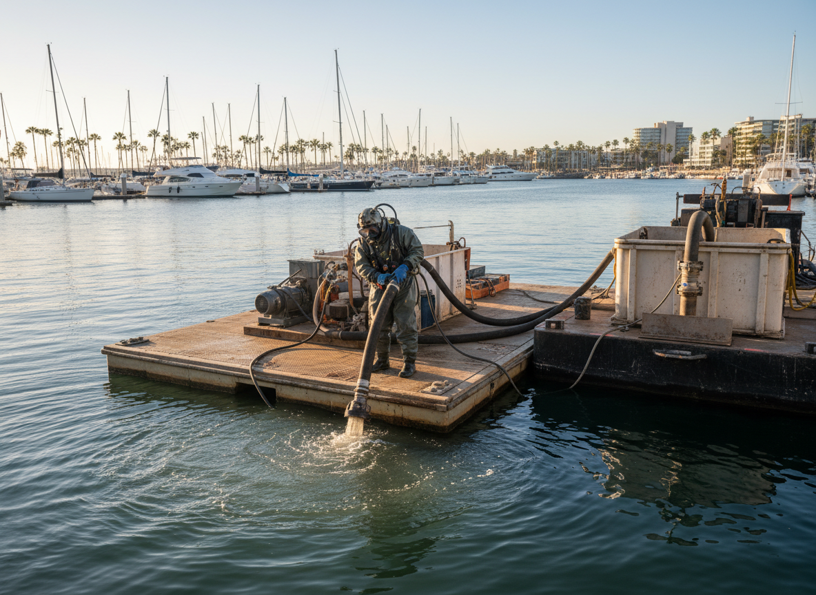Water extraction in Marina Del Rey